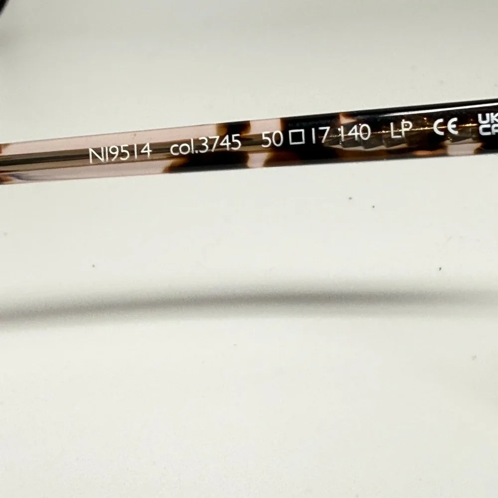 Nifties NI9514 Eyeglasses Purple Clear Tortoise Cat Eye Frame 50-17-140 col 3745